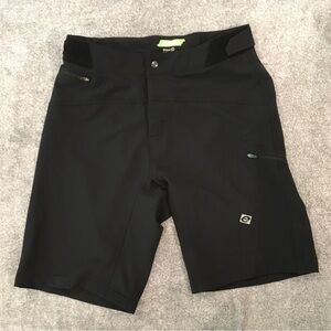 Evo Cycling Women’s Size Large Shorts With Padded Removable Liner Black Pockets